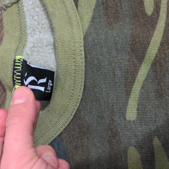 Babsie Camo Hip Length Semi Crop Sweatshirt - Neon Stars - Picture 5 of 7